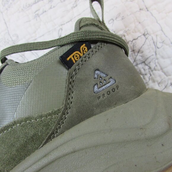 EUC Teva Geotrecca Low RP Hiking Shoe Olive Green Women's size 7 - Picture 6 of 8